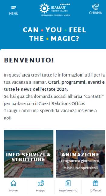 Benvenuto a Isamar! Informazioni su orari, programmi, eventi e news per l'estate 2024.