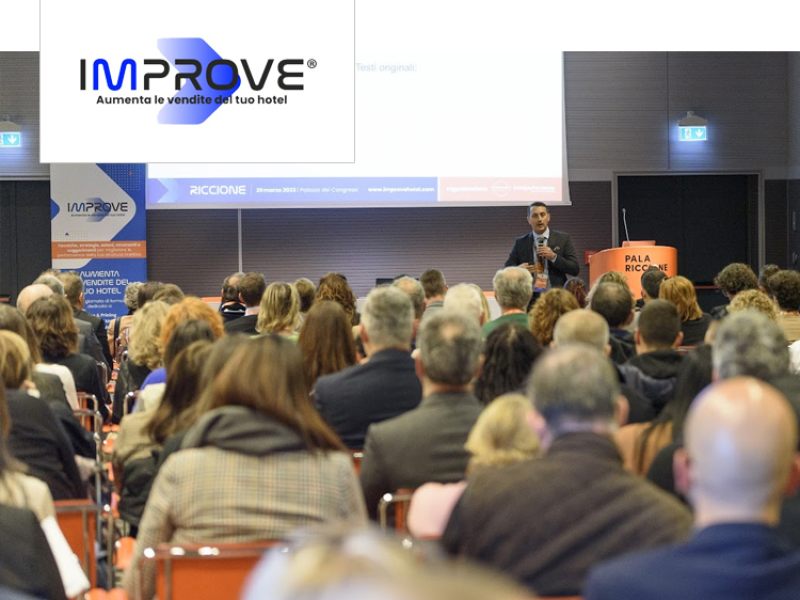 Conferenza IMPROVE a Riccione per aumentare le vendite degli hotel.